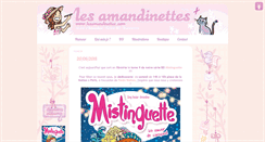 Desktop Screenshot of lesamandinettes.com