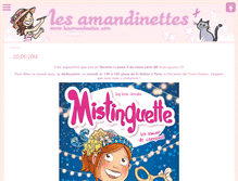 Tablet Screenshot of lesamandinettes.com